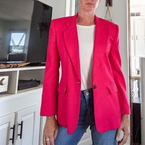 Evan Picone hot pink vintage blazer